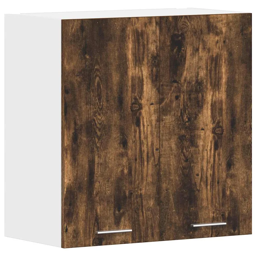 Armoire suspendue "Lyon" Chêne fumé 60 x 31 x 60 cm Bois d'ingénierie - 2