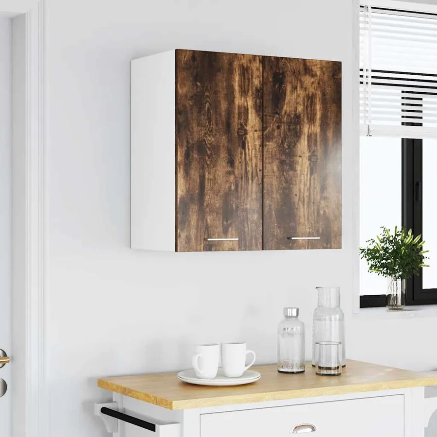 Armoire suspendue "Lyon" Chêne fumé 60 x 31 x 60 cm Bois d'ingénierie - 3