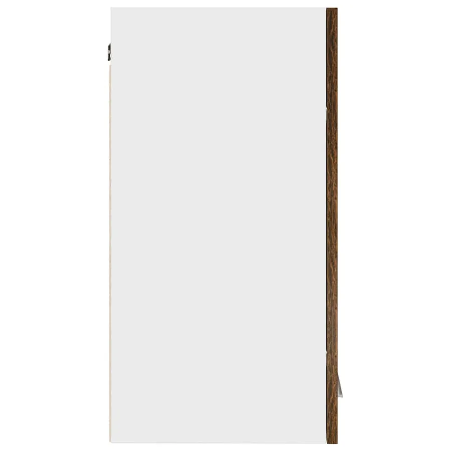 Armoire suspendue "Lyon" Chêne fumé 60 x 31 x 60 cm Bois d'ingénierie - 7