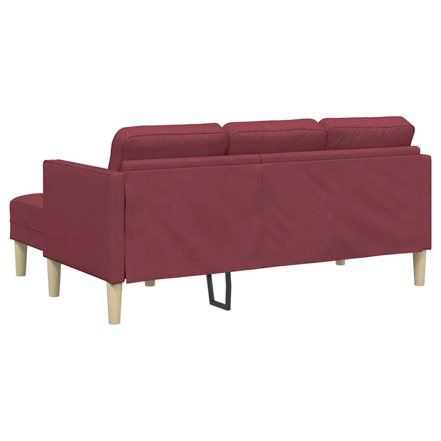 Ensemble de Canapés avec coussin Bordeaux Polyester - 6