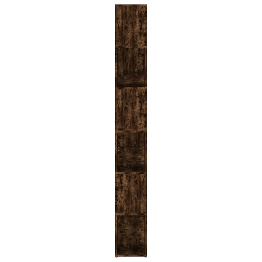 Bibliothèque/Séparateur de pièce chêne fumé 100x24x188 cm - 6