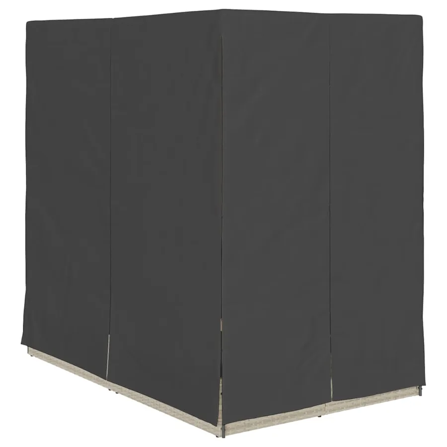 Transat double Réglable Gris clair 205 x 129 x 200 cm polyrotin - 4