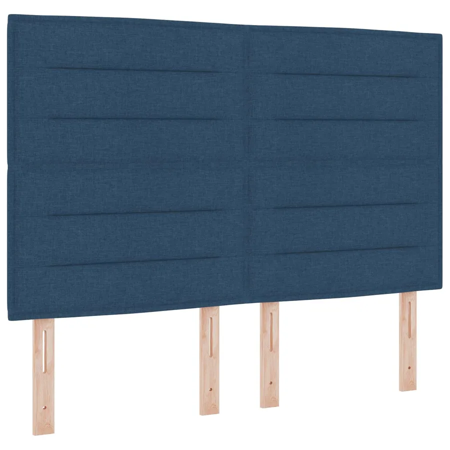 Tête de lit LED avec bandes LED Bleu 160 cm tissu - 2