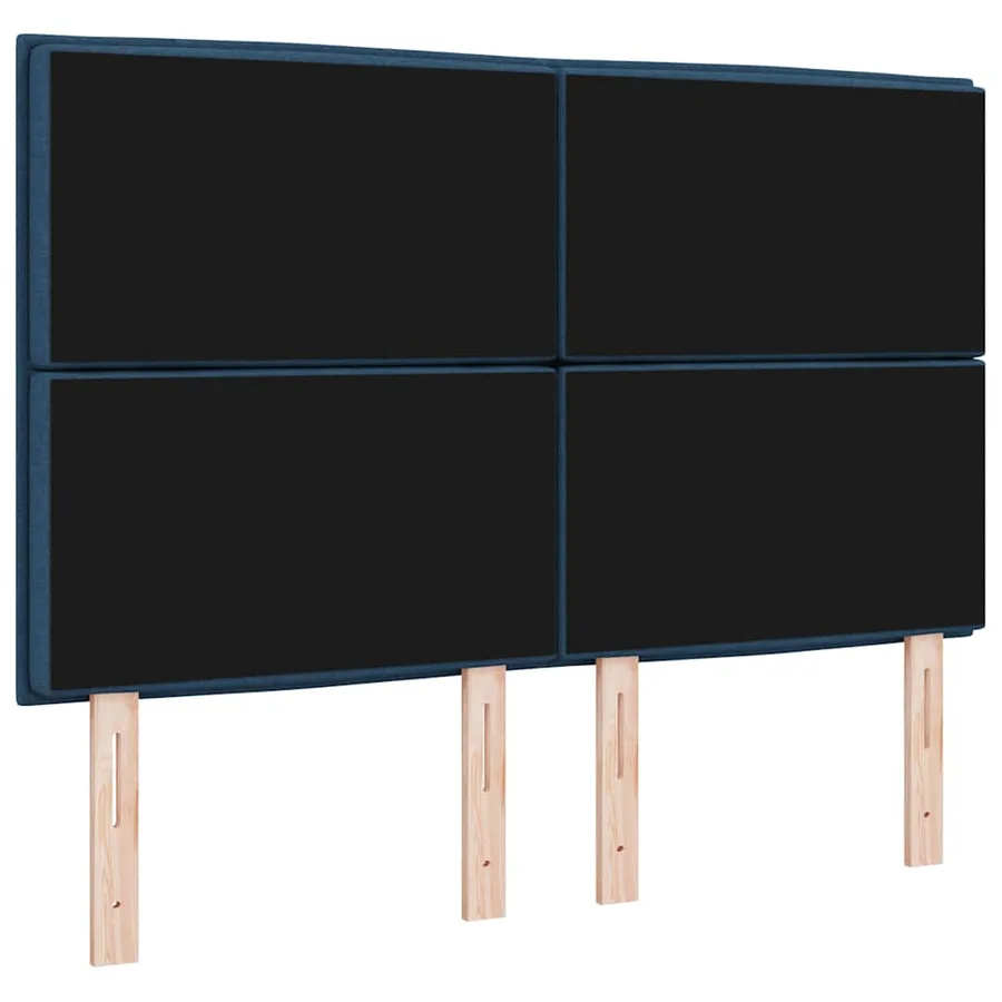 Tête de lit LED avec bandes LED Bleu 160 cm tissu - 7
