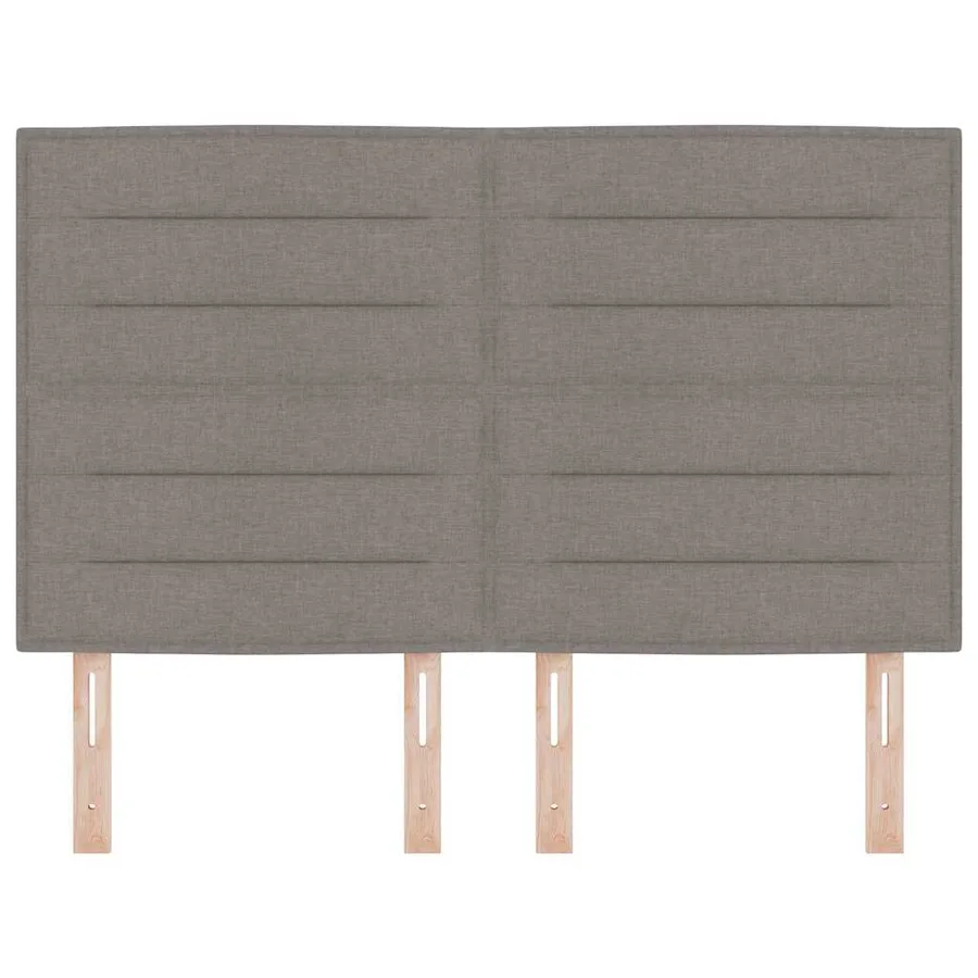 Tête de lit LED avec bandes LED Taupe 144 cm tissu - 5