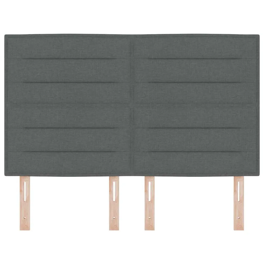 Tête de lit Gris foncé 144 cm tissu - 4