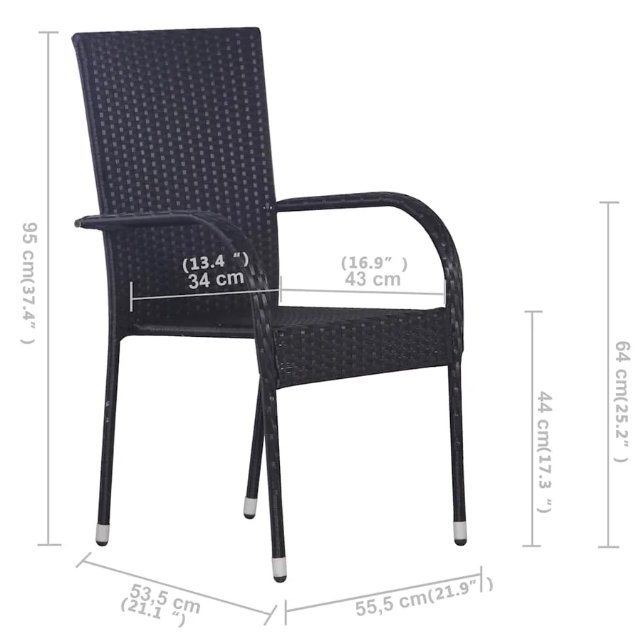 Ensemble à manger de jardin 5 pcs Gris - 11