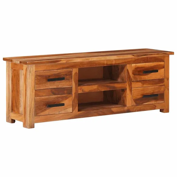 Meuble TV 110x30x40 cm Bois solide