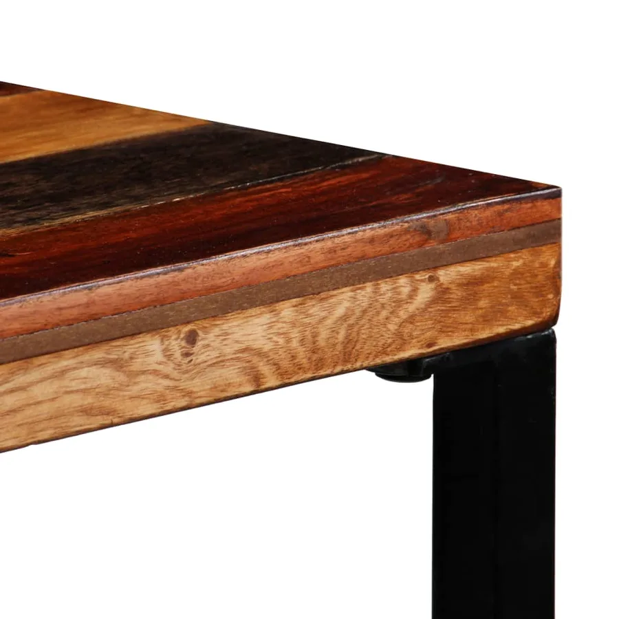 Table de bar Bois de récupération massif 70x70x106 cm - 5