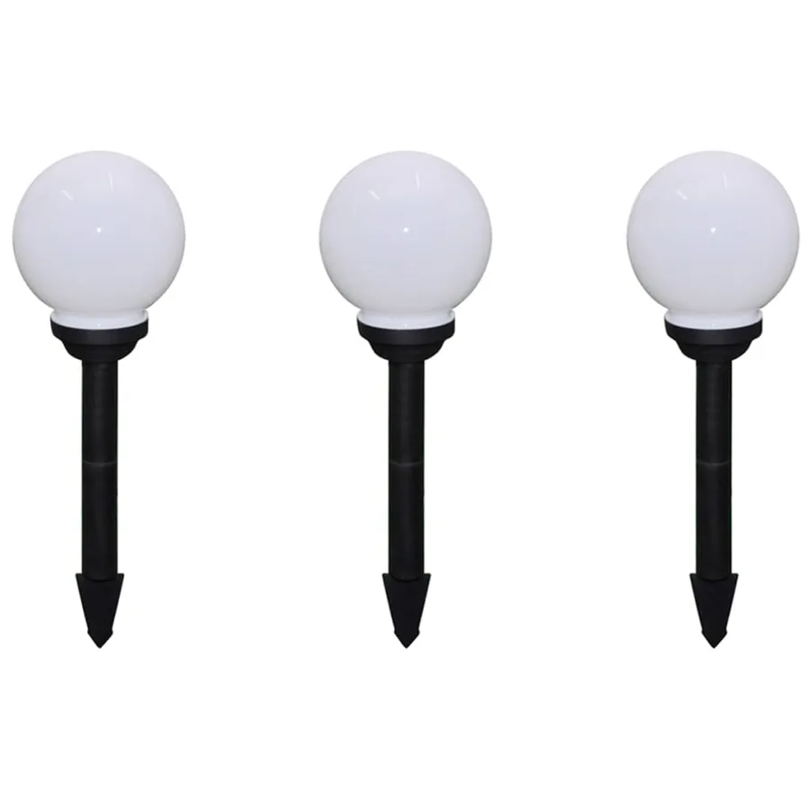 6 pcs Lampes d'allée d'extérieur à LED 20 cm et piquet au sol - 2