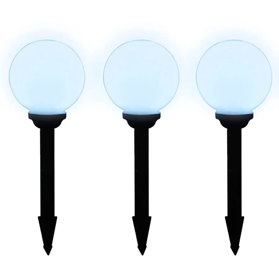 6 pcs Lampes d'allée d'extérieur à LED 20 cm et piquet au sol - 4