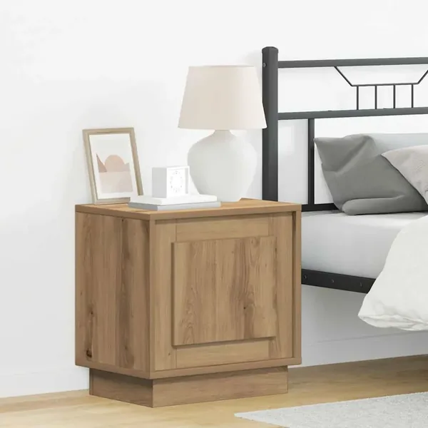 Cabinet de chevet 2 pc Chêne artisanal 44 x 34,5 x 45 cm
