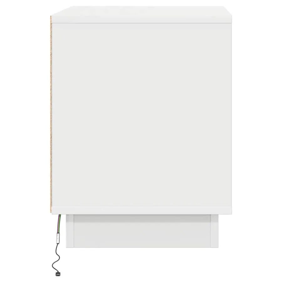 Cabinet de chevet 2 pcs Blanc 44 x 34,5 x 45 cm - 9