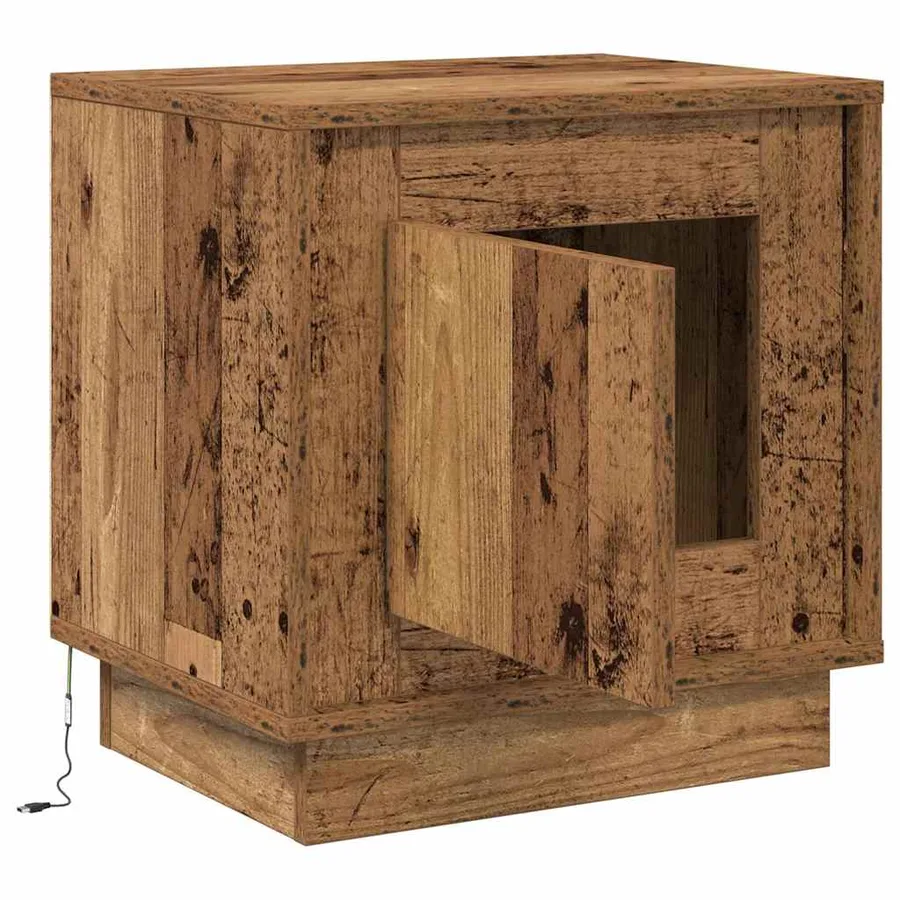 Cabinet de chevet 2 pcs Bois ancien 44 x 34,5 x 45 cm - 7