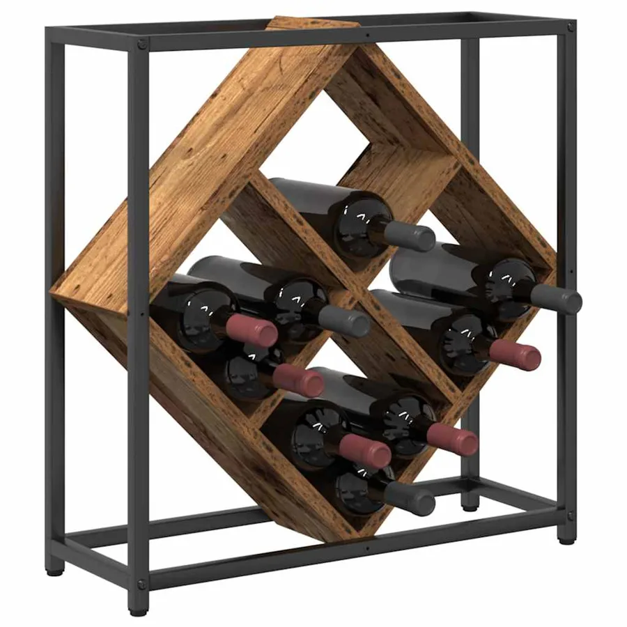 Étagère à vin Bois ancien 51 x 18 x 52,5 cm Bois d'ingénierie - 3