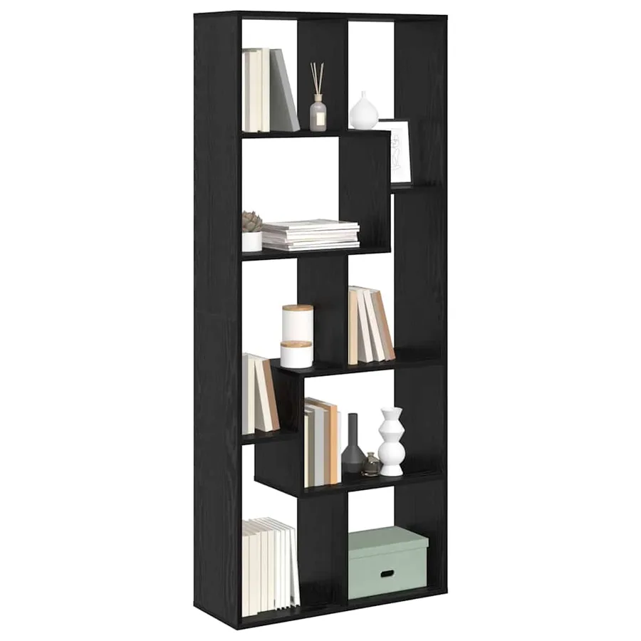 Bibliothèque Chêne noir 67 x 25 x 162 cm Bois d'ingénierie - 3
