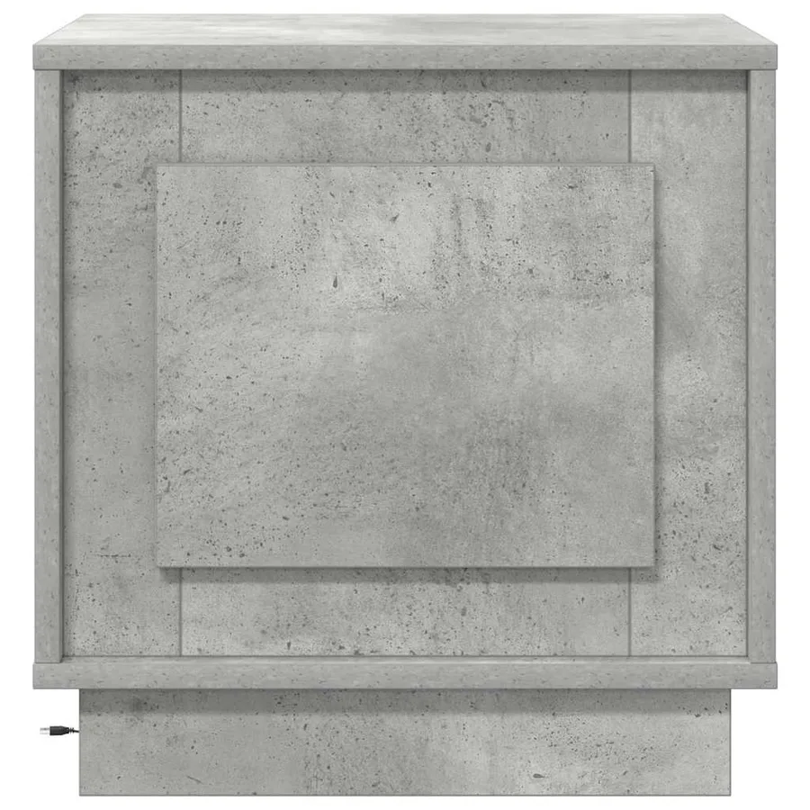 Cabinet de chevet Gris béton 44 x 34,5 x 45 cm - 7