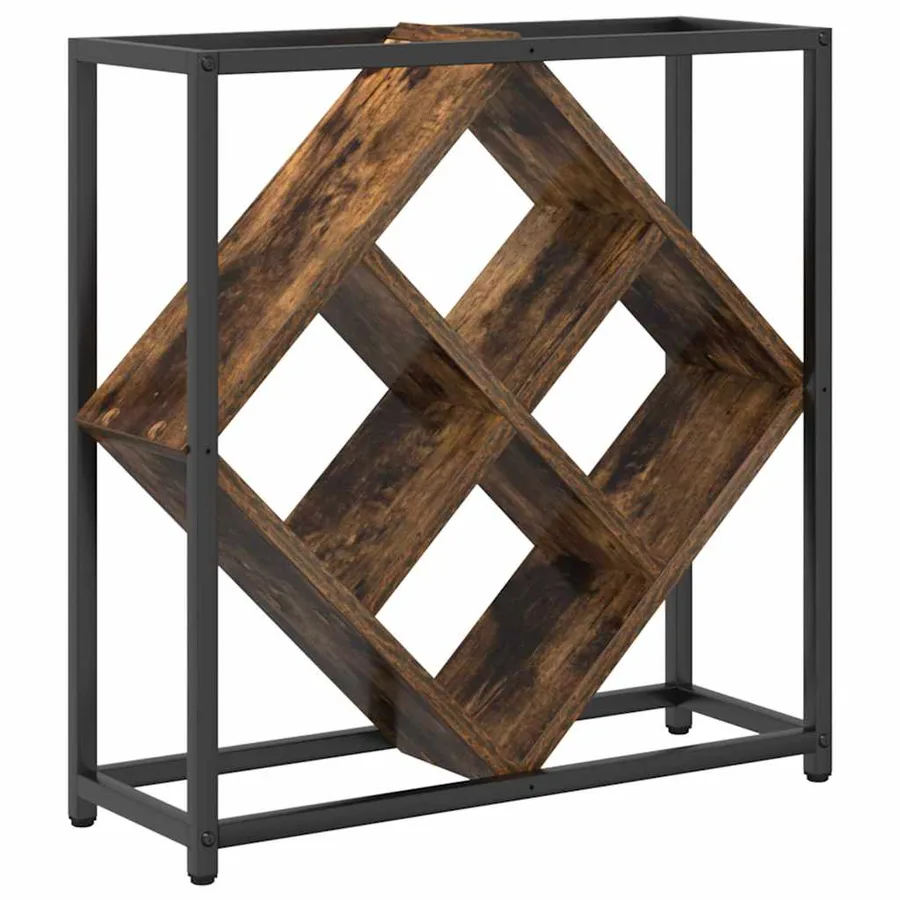 Étagère à vin Chêne fumé 51 x 18 x 52,5 cm Bois d'ingénierie - 2