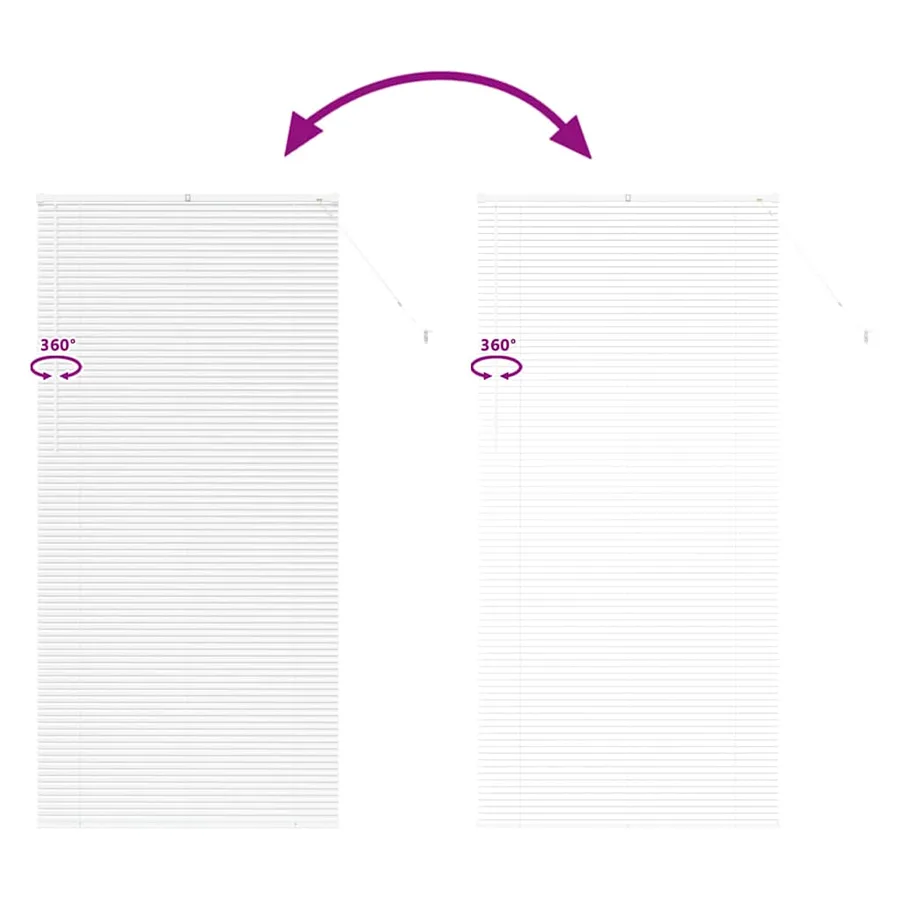 Stores vénitiens Blanc 220 x 100 cm Aluminium - 11
