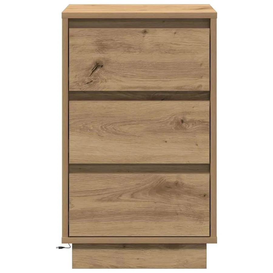 Cabinet de chevet Chêne artisanal 39 x 34,5 x 65 cm - 7