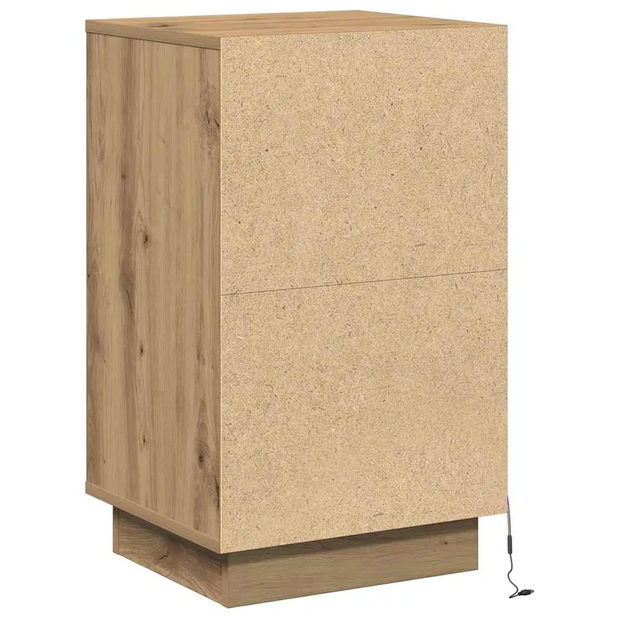 Cabinet de chevet Chêne artisanal 39 x 34,5 x 65 cm - 9