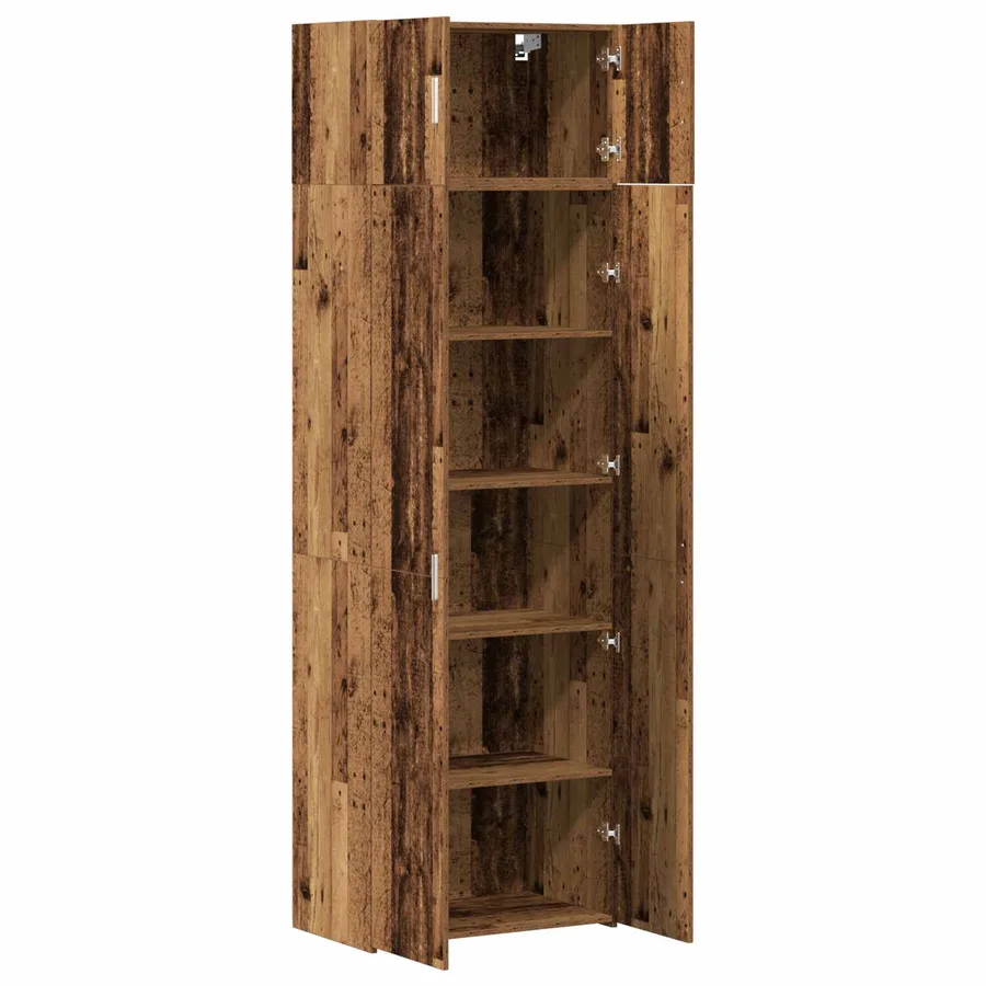 Armoire de rangement 2 pcs Bois ancien 70 x 42,5 x 225 cm - 5