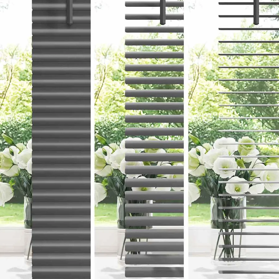 Stores vénitiens Gris foncé 175 x 120 cm Aluminium - 4