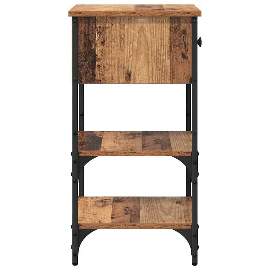 Cabinet de chevet Marron 33,5 x 36 x 70 cm Bois d’ingénierie - 7