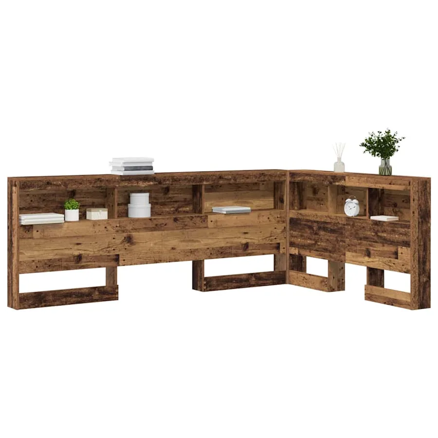 Tête de lit de rangement Bois Ancien 120 cm Bois d'ingénierie - 3