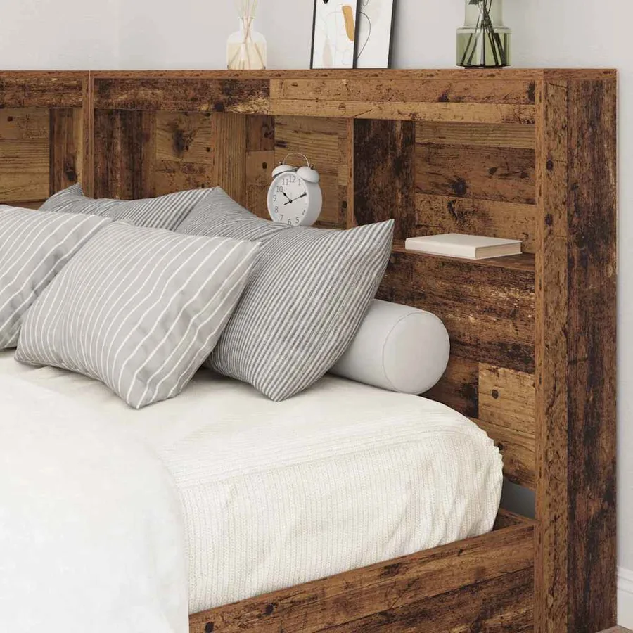 Tête de lit de rangement Bois Ancien 120 cm Bois d'ingénierie - 4