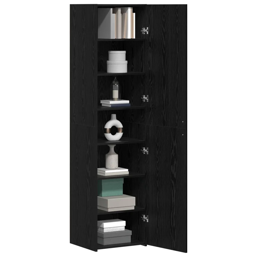 Haut Armoire Chêne noir 45 x 42,5 x 185 cm - 4