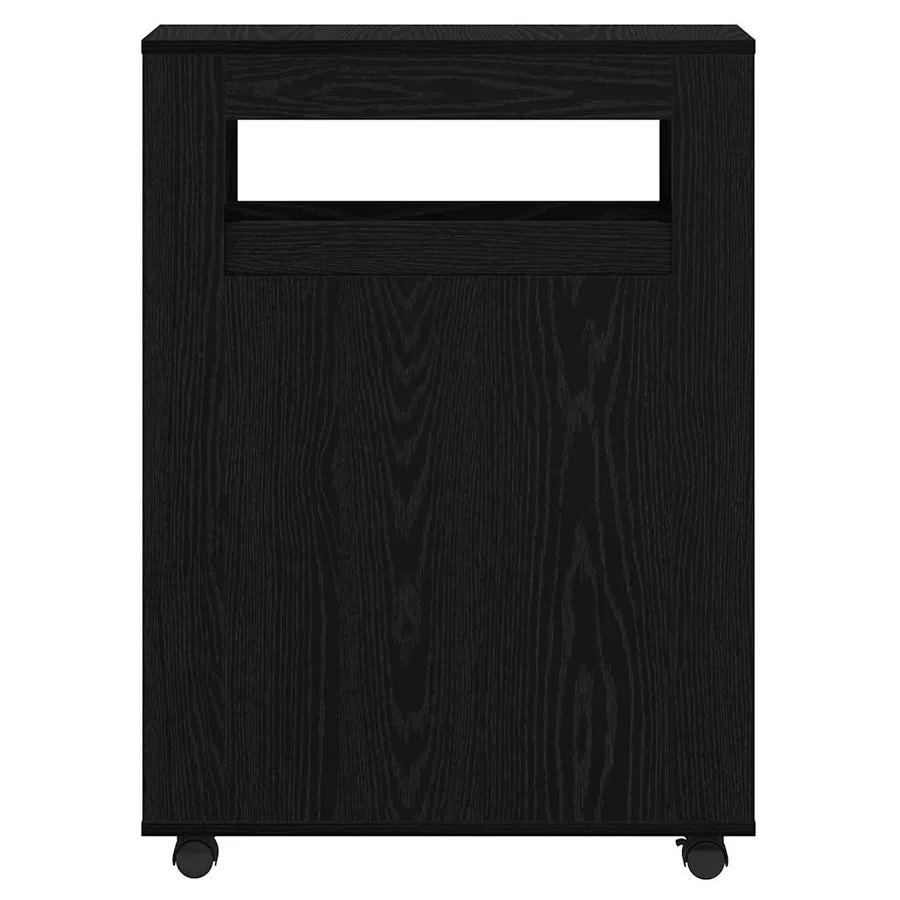 Ensemble de mobilier de salle de bain avec roue Chêne noir - 5