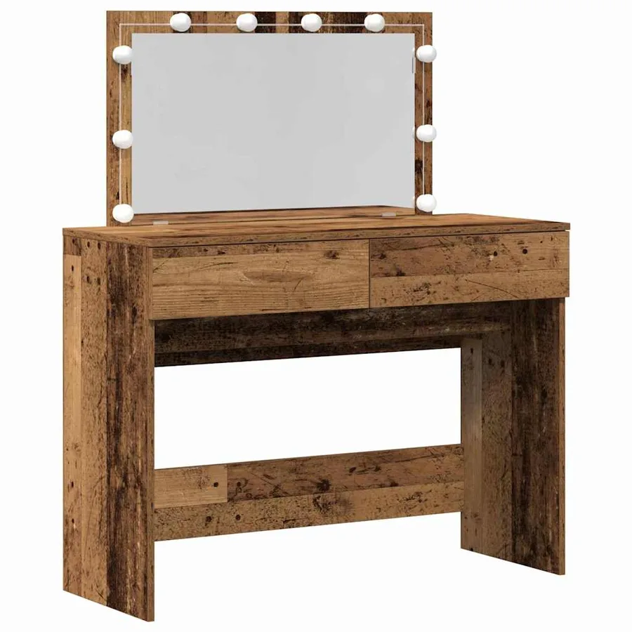 Table de Toilette avec tiroir Bois ancien 100 x 40 x 120 cm - 2