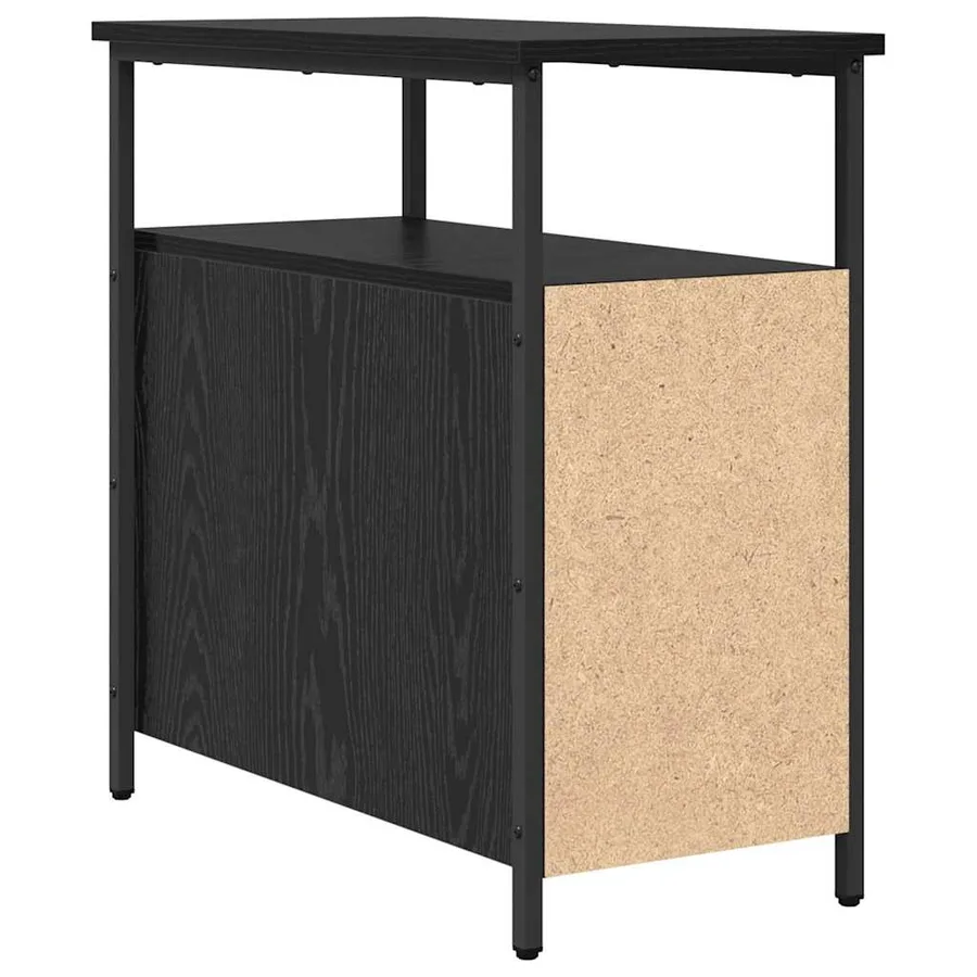 Cabinet de chevet avec tiroir 2 pcs Chêne noir 30 x 60 x 60 cm - 9