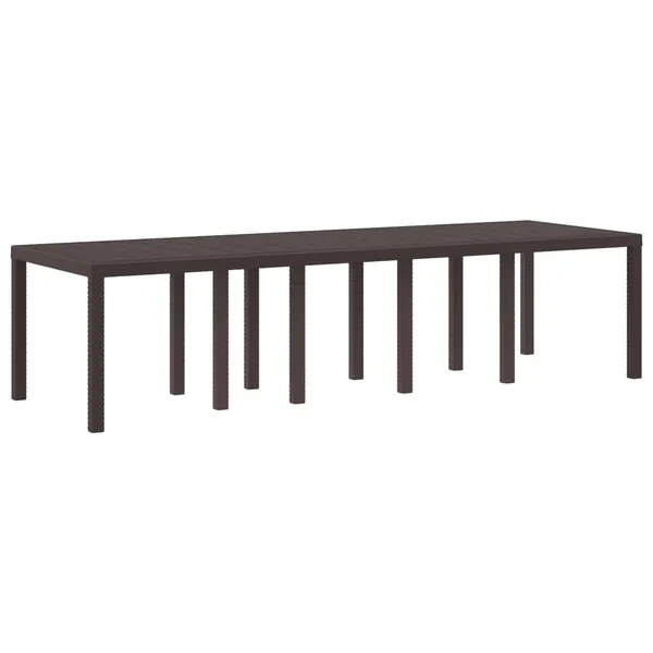 Table de Jardin Marron 300 x 100 x 73 cm polyrotin