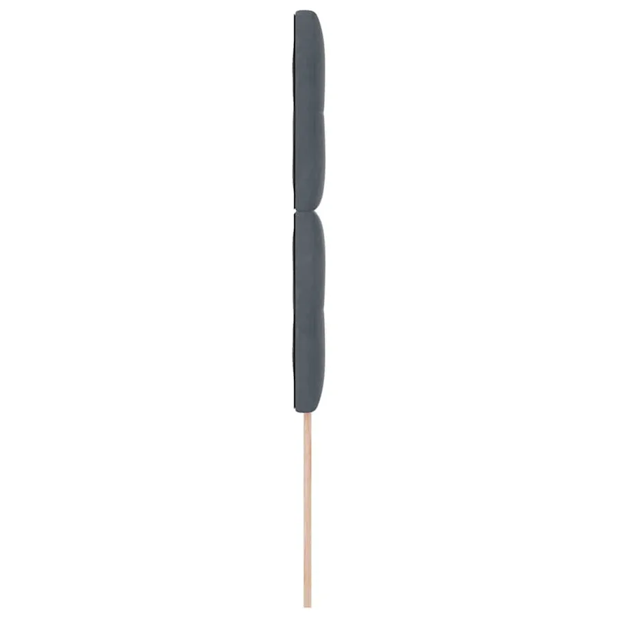 Tête de lit LED avec bandes LED Gris 90 cm Velours - 6