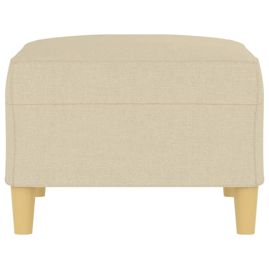 Repose-pied Crème 70x55x41 cm Tissu - 4