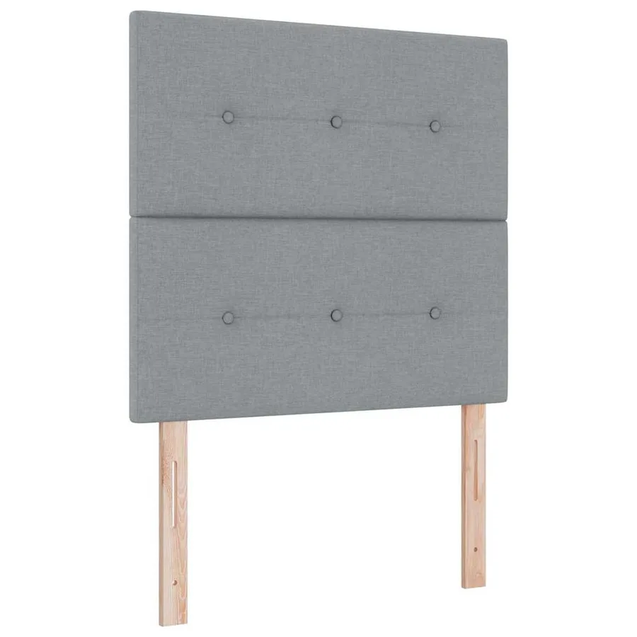 Tête de lit LED avec bandes LED Gris clair 90 cm tissu - 2
