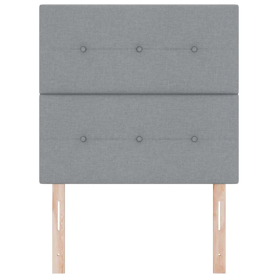 Tête de lit LED avec bandes LED Gris clair 90 cm tissu - 5