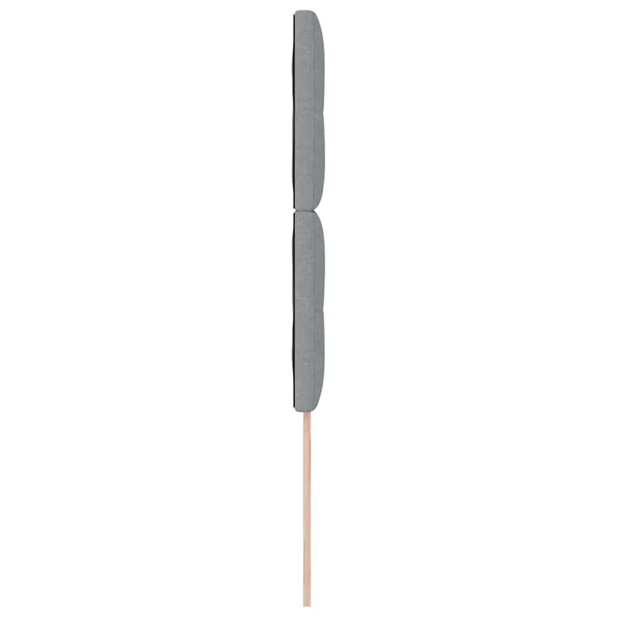 Tête de lit LED avec bandes LED Gris clair 90 cm tissu - 6
