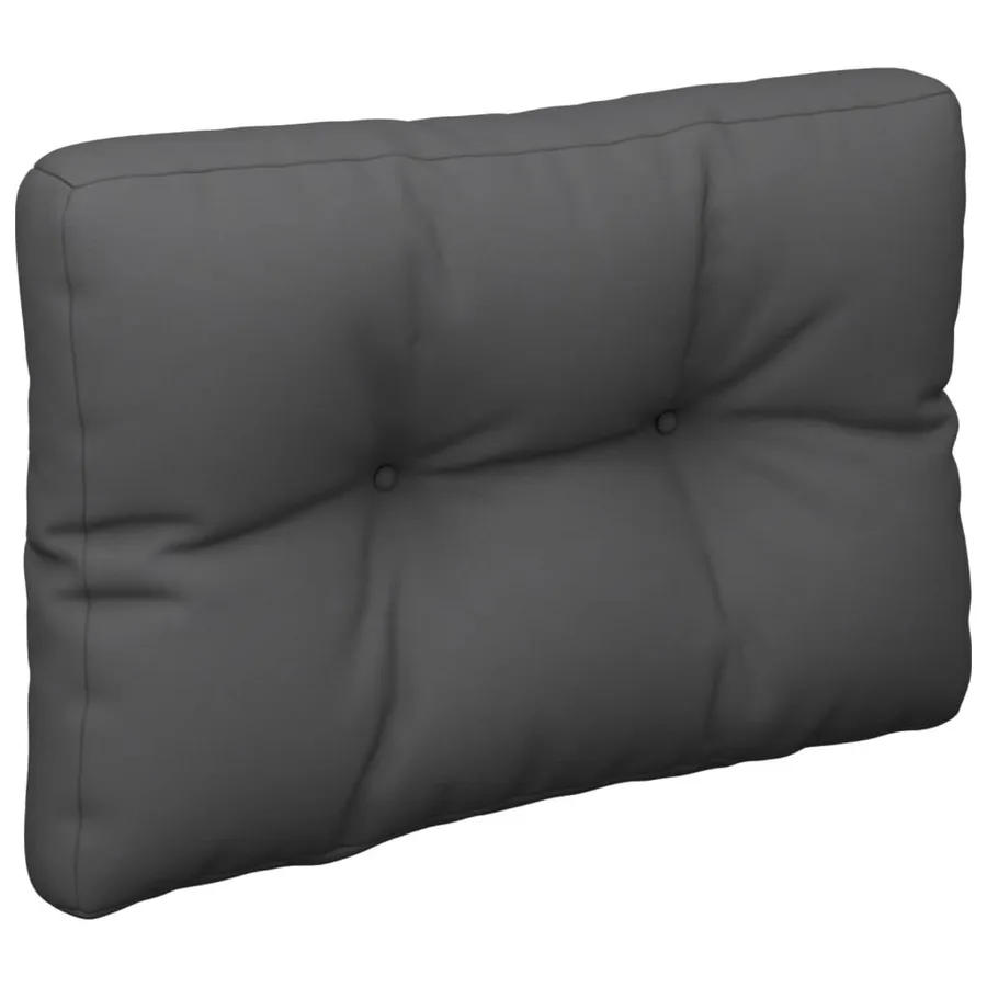 Coussin de palette anthracite 60x40x12 cm tissu - 4