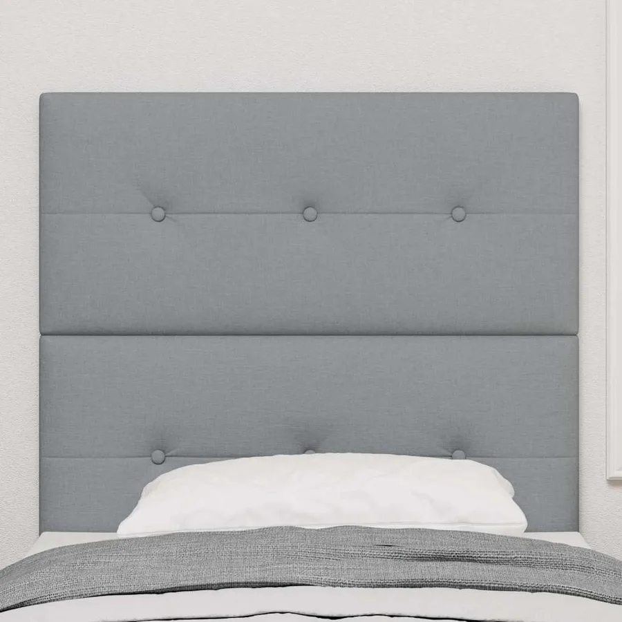 Tête de lit réglable en hauteur Gris clair 80 cm tissu - 3