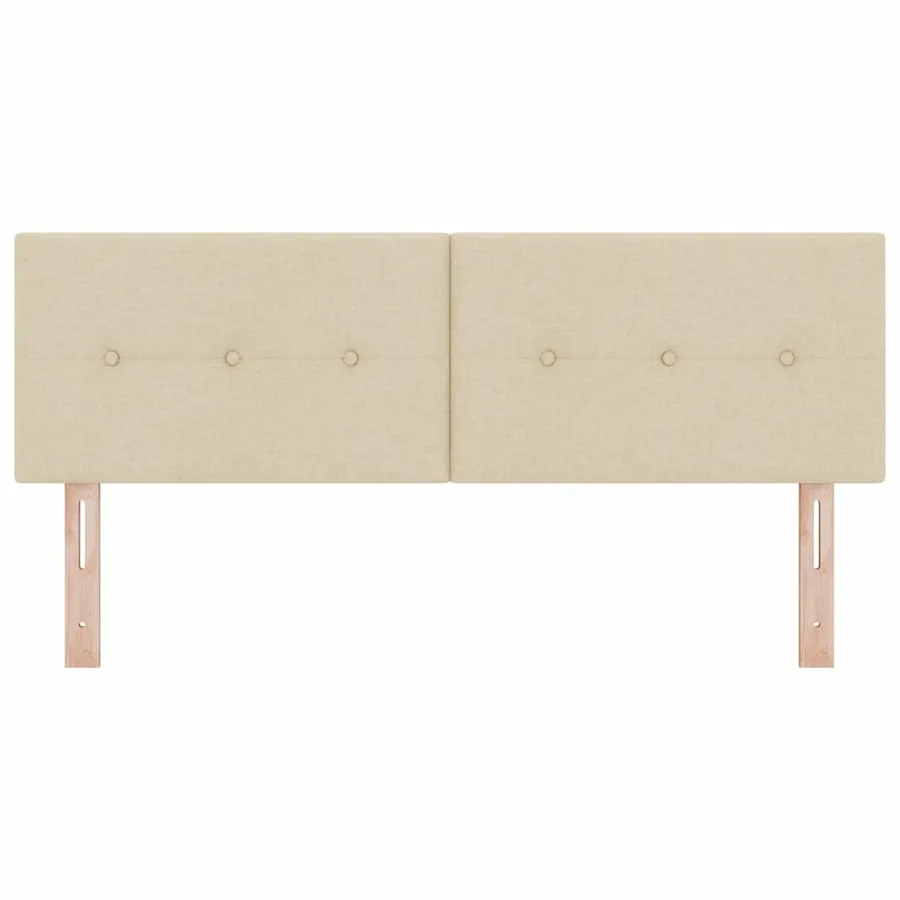 Tête de lit LED avec bandes LED Crème 160 cm tissu - 5