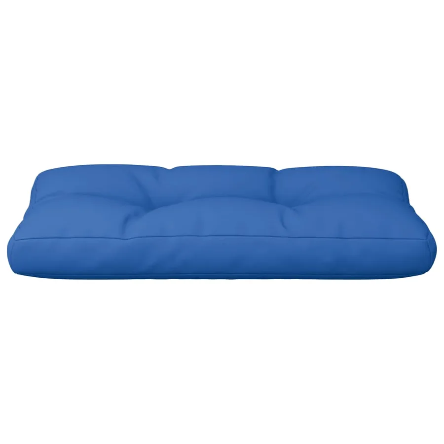 Coussin de palette bleu royal 80x40x12 cm tissu - 5