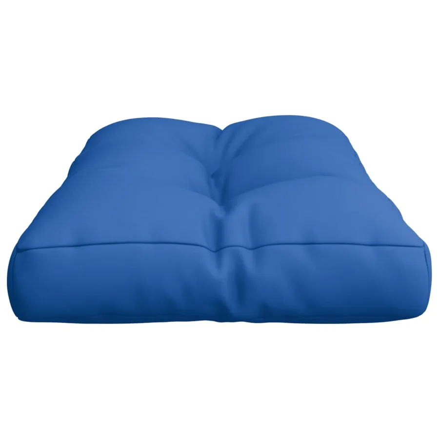 Coussin de palette bleu royal 80x40x12 cm tissu - 6