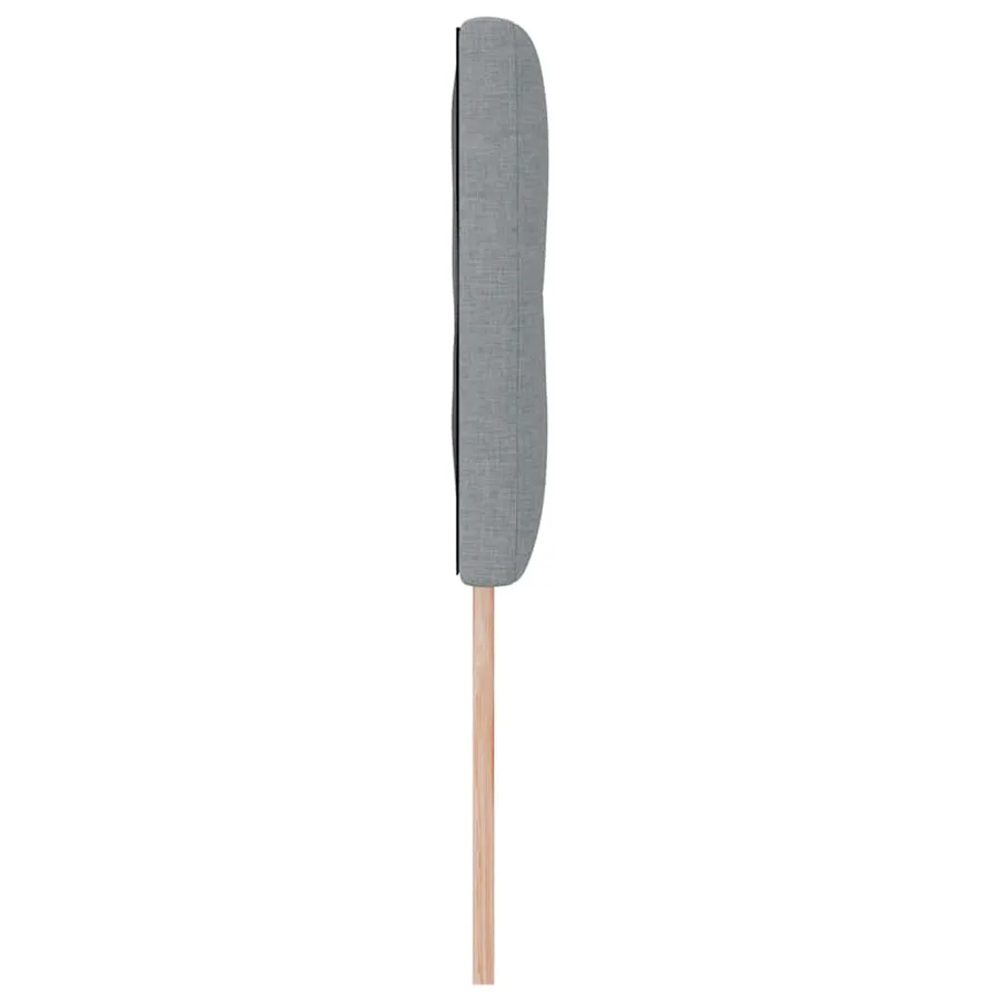 Tête de lit LED avec bandes LED Gris clair 160 cm tissu - 6