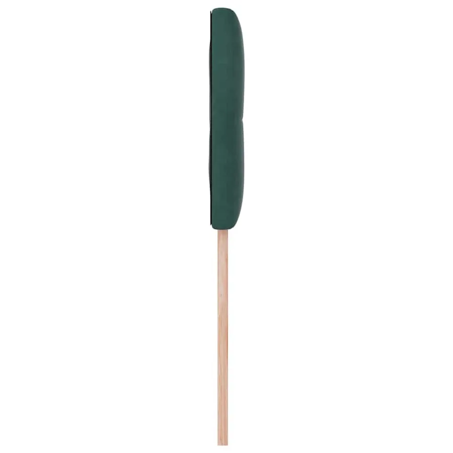 Tête de lit LED avec bandes LED Vert 80 cm Velours - 6