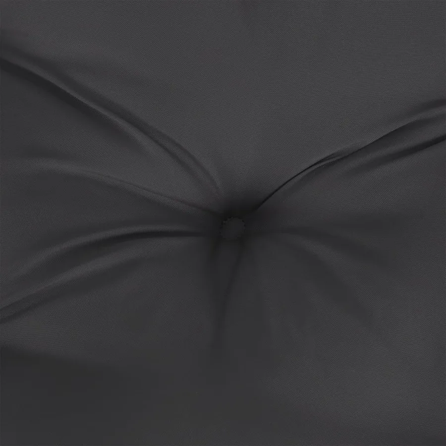 Coussins de palette lot de 2 noir tissu - 6