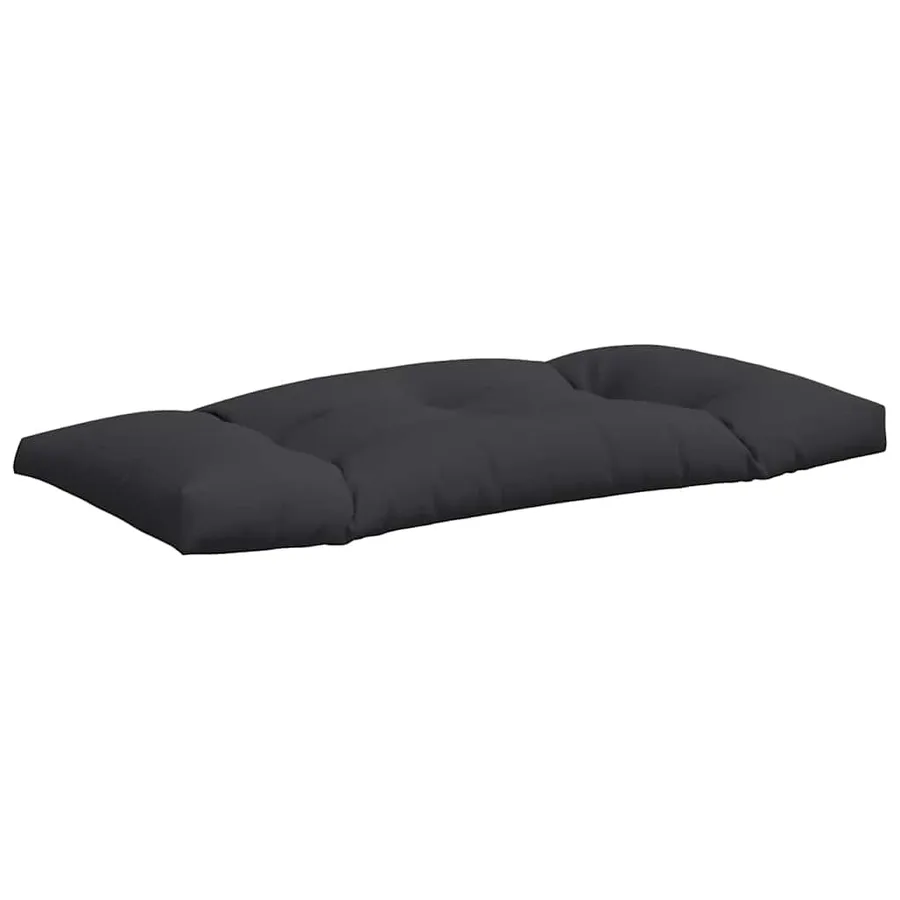 Coussins de palette lot de 2 noir tissu - 5