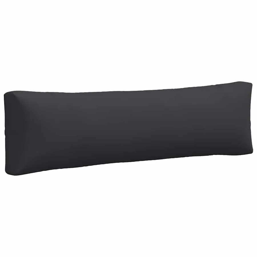 Coussins de palette lot de 2 noir tissu - 6